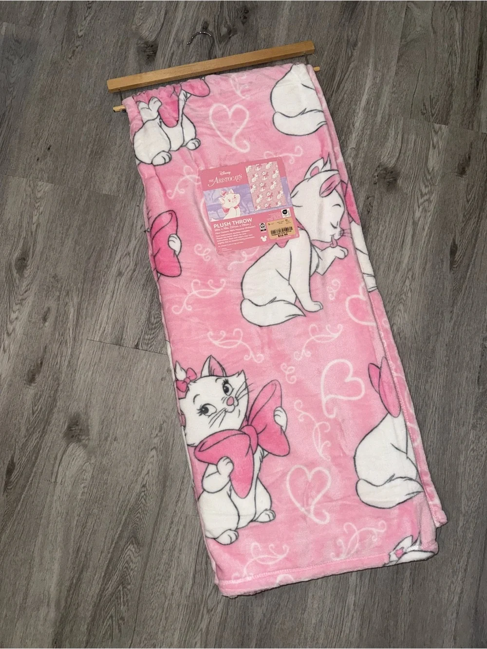 Disney aristocats Pink Marie Plush Throw Blanket